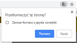 Tłumacz w przeglądarce Google Chrome